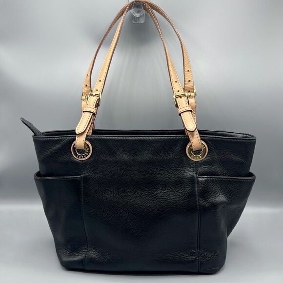 Michael Kors Jet Set Travel East West Pebble Leather Tote - Picture 3 of 12